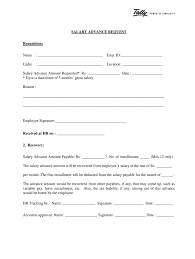 This salary/wage advance request form can be used when employees request an advance on their wage or salary. Salary Advance Form Fill Online Printable Fillable Blank Pdffiller