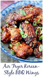 Air Fryer Korean Style Bbq Chicken Wings Recipe Air Fryer Recipes Healthy Air Fryer Dinner Recipes Bbq Chicken Wings