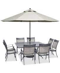 Maybe you would like to learn more about one of these? Furniture Vintage Ii Outdoor Cast Aluminum 9 Pc Dining Set 64 X 64 Table 8 Sling Dining Chairs Created For Macy S Reviews Furniture Macy S