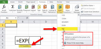 Exponential In Excel Formula Examples How To Use Exp Function