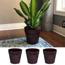 However, they can all be made. 3 Pack 10 Inch Round Striped Plastic Outdoor Garden Potted Planter Decorative Flower Pot Red Walmart Com Walmart Com
