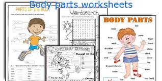 Head, shoulders, knees and toes. Body Parts Worksheets