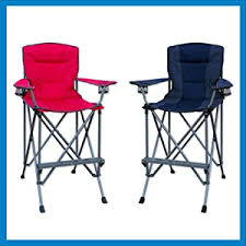 They could be great while resting outdoors for distinct activities because of their toughness and portability. Amazon Com Rms Outdoors Extra Tall Folding Chair Bar Height Director Chair For Camping Home Patio And Sports Portable And Collapsible With Footrest And Carrying Bag Up To 300 Lbs