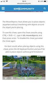 Click an object you want to move. Move Objects Cheat Sims 4 Cheats Sims 4 Challenges Sims