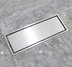 Shower Drain 304 Stainless Steel Deodorization And Anti Blocking Rectangular Floor Drain Size 110mmx285mm Floor Drains Shower Drain Rectangular