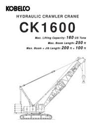 Kobelco Ck1600 Specifications Cranemarket