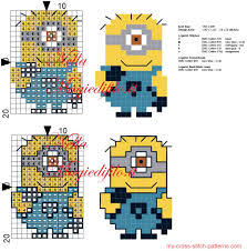 Minion Smiling Cross Stitch Pattern 1012x1022 330408