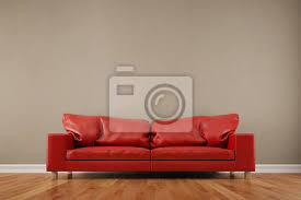 Switch to the previous item image switch to the next item image. Rotes Sofa Vor Leerer Wand Im Wohnzimmer Fototapete Fototapeten Innenraume Lounge Angenehm Myloview De