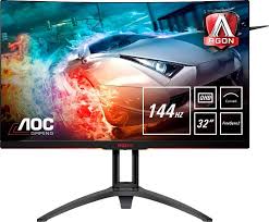 Aoc introduces a brand new lineup of gaming peripherals to pair with your agon or aoc gaming monitor. Aoc Ag322qc4 Curved Gaming Monitor 80 Cm 31 5 2560 X 1440 Pixel Wqhd 4 Ms Reaktionszeit 144 Hz Online Kaufen Otto