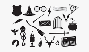 The first one can also be drawn with tikz. Harry Potter Large Set Of Sorcery Wizard Icons Free Harry Potter Symbols Broom Hd Png Download Kindpng
