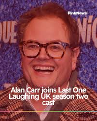 Alan Carr will be competing to make fellow comedians giggle