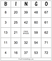 49 Printable Bingo Card Templates Bingo Card Template