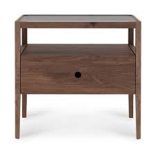 Oak Spindle Bedside Table Oak