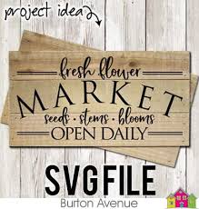 Fresh Flower Market Limited Time Free Svg File Burton Avenue Fresh Flower Market Flower Market Svg Free Files