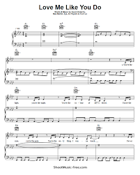 Como é de costume explico. Love Me Like You Do Sheet Music Ellie Goulding