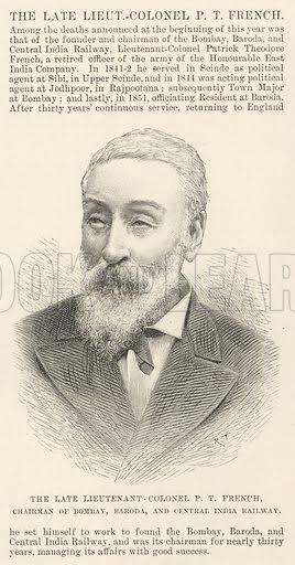 The late Lieutenant-Colonel PT French, Chairman of Bombay, … stock image | Look and Learn