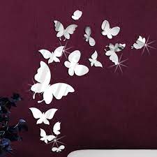 Check spelling or type a new query. 14 Mirror Butterflies Wall Art Wall Decal Diy Wall Decals Wall Stickers Living Room Butterfly Wall Decals