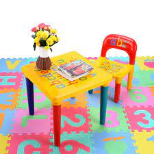 The weight of it is light, so the children can move it easily. Chair Set For Kid Children Furniture Sets And Abc Alphabet Plastic Table Dinner Picnic Desk Seat Furn Kids Furniture Kids Table Chair Set Kids Table And Chairs
