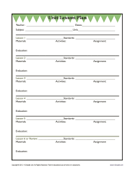 39 Best Unit Plan Templates Word Pdf á… Templatelab