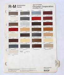 1987 Chrysler Plymouth Dodge R M Color