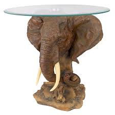 Design Toscano Lord Earl Houghton S Trophy Elephant End Table Reviews Wayfair In 2020 Elephant Design Toscano Antique Reproduction Furniture