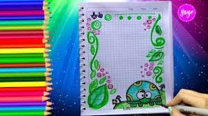 Ver más ideas sobre dibujos para decorar cuadernos, dibujos, cuadernos. Ideas Para Marcar Cuadernos Faciles Como Dibujar Margenes Caratulas Para Cuadernos Yaye Youtube