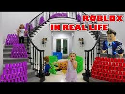 Giant Roblox Game In Real Life 2000 Plastic Cups Obstacle Course In Our House Youtube Water Games For Kids Roblox Summer Activities For Kids