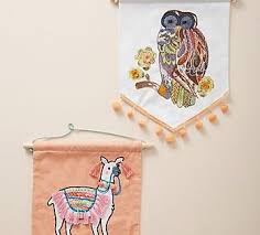 watercolor fauna wall hanging applique quilts tutorial wall hanging tapestry weaving