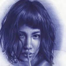 Artist : me Medium: ballpoint pen ✍️🏻 A Simple Braid 💜