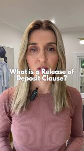 What is a release of deposit clause? 🖊️ When you buy a property and pay  the deposit, by law that money needs to sit in the agents trust account  until settlement. On settlement, the agents commission ...