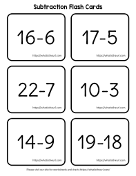 For more cards, click on the more button. Free Subtraction Flash Cards Printable Math Facts 0 12 Flashcards 3 Your Home Teacher