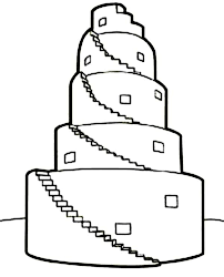 Tower Of Babel In Book Of Genesis Coloring Page Tower Of Babel Creation Coloring Pages Sunday School Coloring Pages Ela foi construida por nimrod (bisneto de noe) logo apos o diluvio global. pinterest