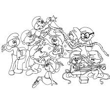 Puffi A Natale Disegno Di Natale Da Colorare Disegni Disegni Da Colorare Immagini