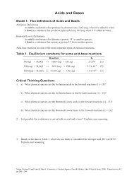 57 types of chemical reactions worksheet pogil impression from types of reactions worksheet answer key, source: Acids And Bases Pogil