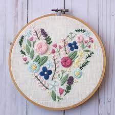 From free hand embroidery patterns to tips and tricks, this board is full of. Heart Flower Embroidery Design Cutesy Crafts
