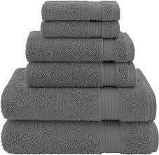 10 best kitchen towel sets of august 2021. Buy Hotel Spa Quality Absorbent Soft Decorative Kitchen Bathroom Sets Turkish Cotton 6 Piece Towel Set Includes 2 Bath Towels 2 Hand Towels 2 Washcloths Charcoal Grey Online In Turkey B07nyfp1y3