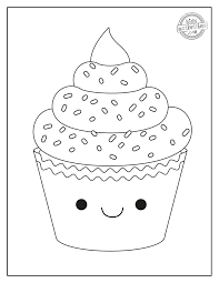 The spruce / ashley deleon nicole these free pumpkin coloring pages will be sna. Yummy Pretty Cupcake Coloring Pages Kids Activities Blog