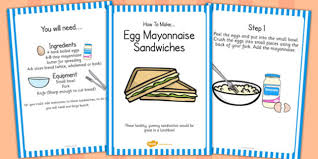 If you're taking pictures, make sure you've got good lighting. Egg Mayonnaise Sandwich Recipe Cards