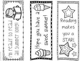 Summer Bookmarks Summer Bookmarks Coloring Bookmarks Bookmark Template