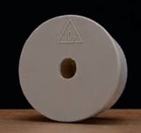 #10.5 DRILLED RUBBER STOPPER 53mm TOP 45mm ...