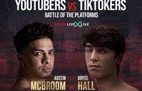 Top social media stars bryce hall and austin mcbroom will settle their beef in miami this weekend, with ring walks expected in the early hours of the morning for british viewers. Youtube Vs Tiktok Boxing Bryce Hall Reveals He Will Earn 1 Million For Knockout On Austin Mcbroom Givemesport