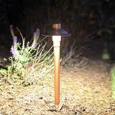 P M Lighting Professional Series Led Solid Copper Path Area Luminaire Volt Landscape Lighting Garden Path Lighting Area Lighting