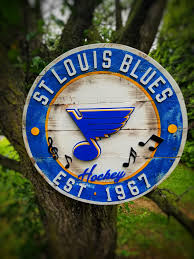 (1979, trumpet, 5) c blues. 20 Dia St Louis Blues Hockey Pallet Wood Backed Sign Using 1 4 Mdf For Logo Lettering And Music Notes Logo Is 4 Layers In Total Painted And Coated With Gloss Polyurethane Backing