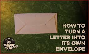 How to make a paper envelope without any glue tape or scissors at home. 2 Ways To Fold A Letter Into Its Own Envelope The Art Of Manliness