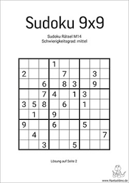 Aus einer unbegrenzten anzahl an puzzles wählen. Sudoku Vorlagen Mittel Zum Ausdrucken Raetseldino De