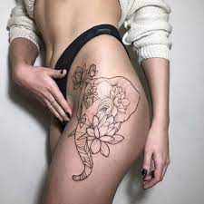 75 Best Elephant Tattoo Designs For Women 2021 Guide Elephant Thigh Tattoo Hip Thigh Tattoos Hip Tattoos Women