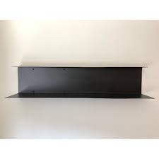 Cb2 Large Bent Metal Wall Shelf In Black Aptdeco Give your home major gallery vibes with contemporary wall art.