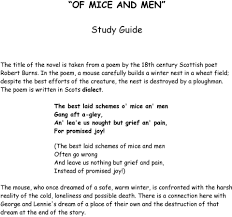 Curley is an abusive, cruel person who, because he is the boss's son, seems to throw his weight around. Of Mice And Men Study Guide Pdf Free Download