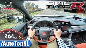 The civic type r's cruise control was a bit laggy before, so that part remains, but the lane departure warning and automatic braking are a bit hyperactive for l.a. Honda Civic Type R Fk8 Acceleration Speed 262km H Autobahn Pov By Autotopnl Youtube