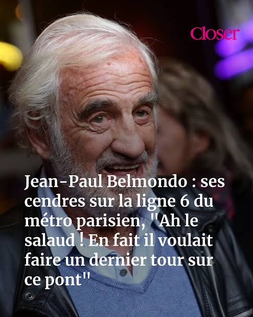 Une dernière volonté étonnante de Jean-Paul Belmondo.